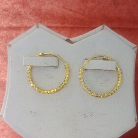 Real Gold Polish Simple Pipe Bali For Women