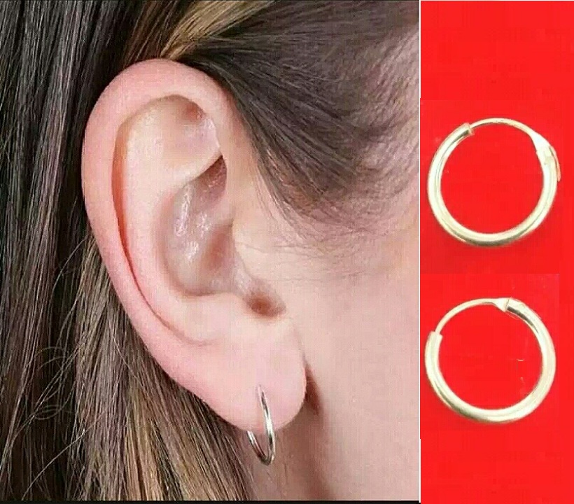 Pure Silver (chandi) Simple Pipe Baliyan For Women