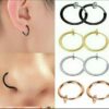 Non Piercing Nose Ring (Earrings) with Spring (pair) For Women